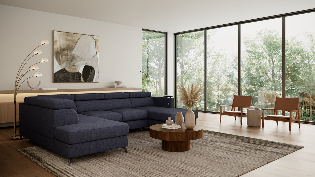 Claire Corner Sofa Bed with Chaise & Storage