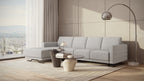 Idia 3 Seater Chaise Sofa Bed with Storage