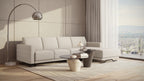 Idia 3 Seater Chaise Sofa Bed with Storage