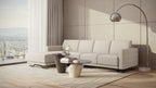 Idia 3 Seater Chaise Sofa Bed with Storage