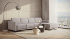 Idia 3 Seater Chaise Sofa Bed with Storage