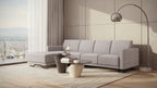 Idia 3 Seater Chaise Sofa Bed with Storage