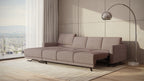 Idia 3 Seater Chaise Sofa Bed with Storage