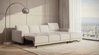 Idia 3 Seater Chaise Sofa Bed with Storage