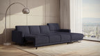 Idia 3 Seater Chaise Sofa Bed with Storage