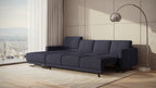 Idia 3 Seater Chaise Sofa Bed with Storage