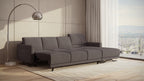 Idia 3 Seater Chaise Sofa Bed with Storage
