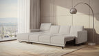 Idia 3 Seater Chaise Sofa Bed with Storage
