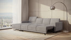 Idia 3 Seater Chaise Sofa Bed with Storage