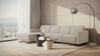 Idia 3 Seater Chaise Sofa Bed with Storage