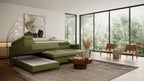 Claire Corner Sofa Bed with Chaise & Storage