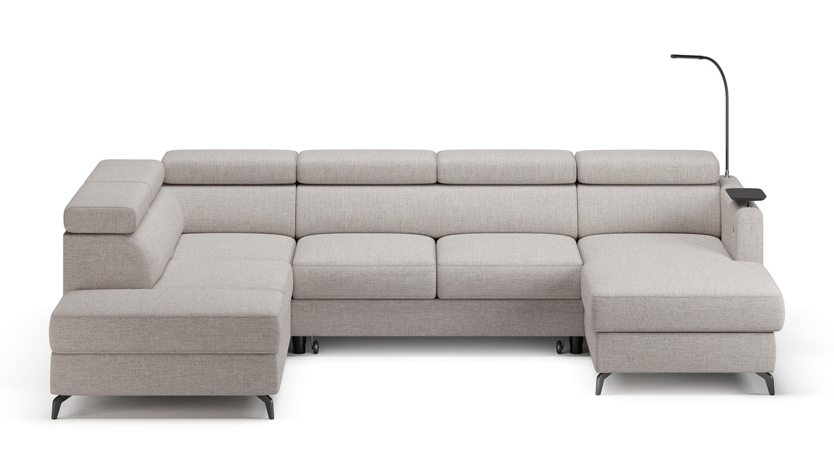 Claire Corner Sofa Bed with Chaise & Storage