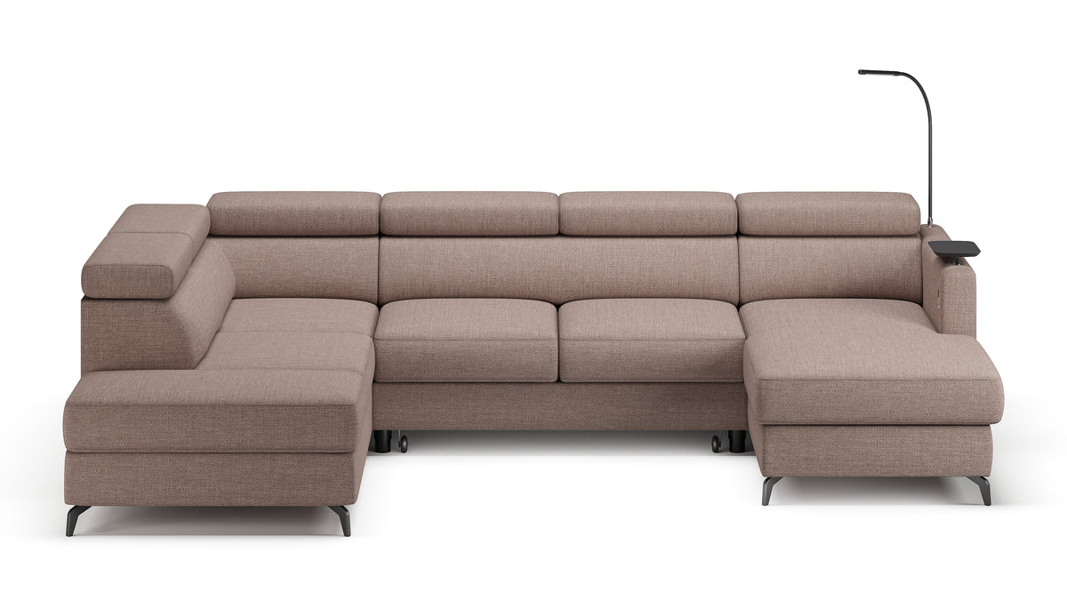 Claire Corner Sofa Bed with Chaise & Storage