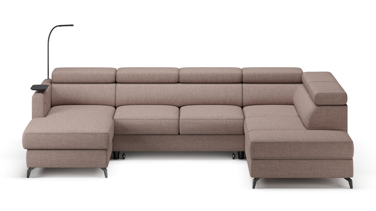 Claire Corner Sofa Bed with Chaise & Storage