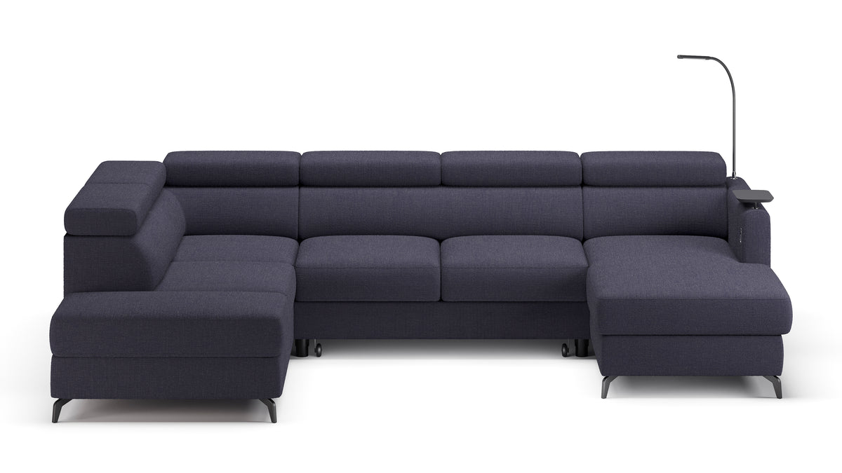 Claire Corner Sofa Bed with Chaise & Storage