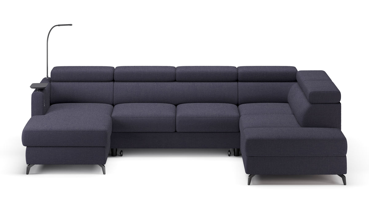 Claire Corner Sofa Bed with Chaise & Storage