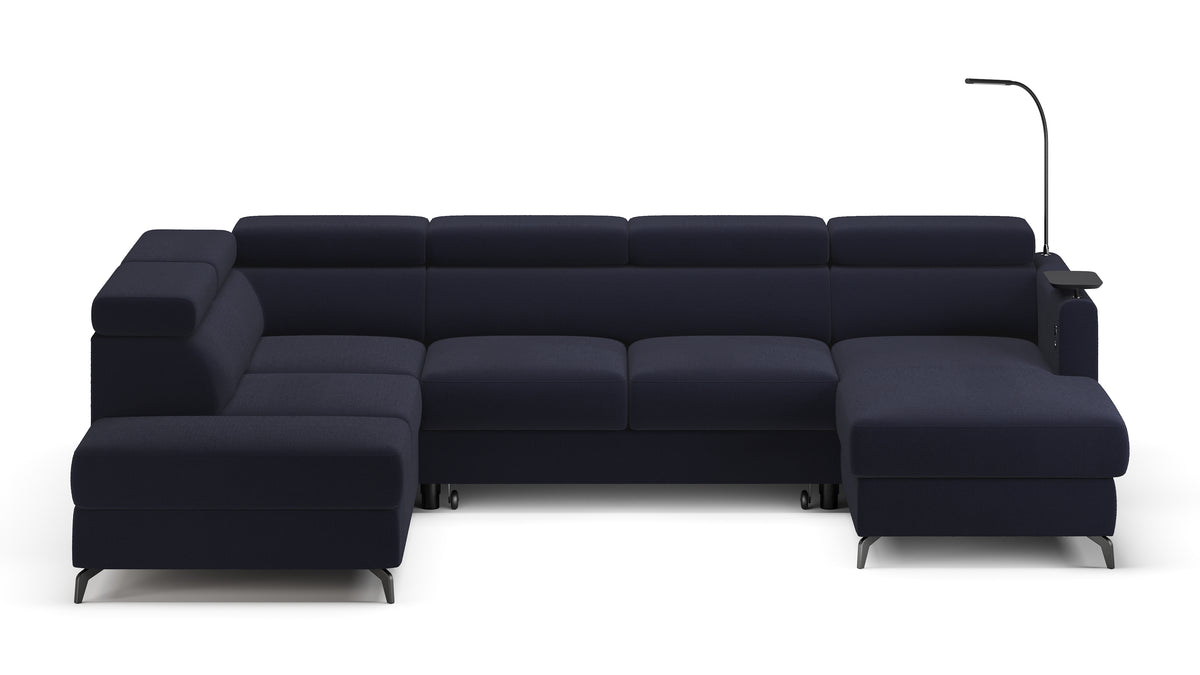 Claire Corner Sofa Bed with Chaise & Storage