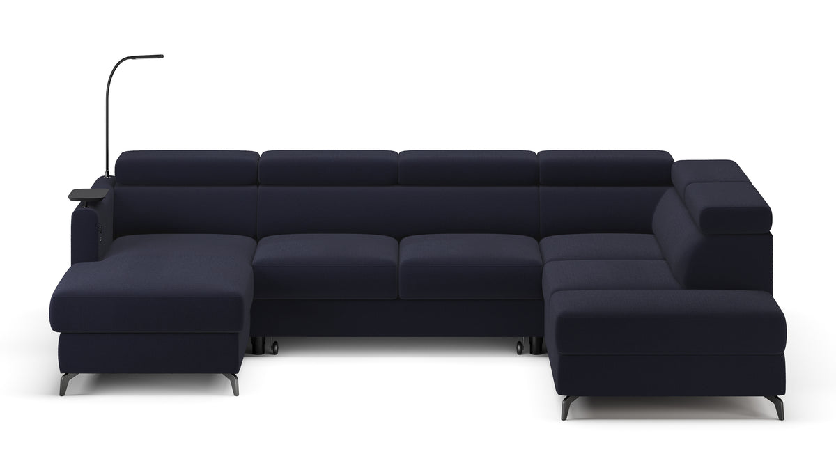 Claire Corner Sofa Bed with Chaise & Storage