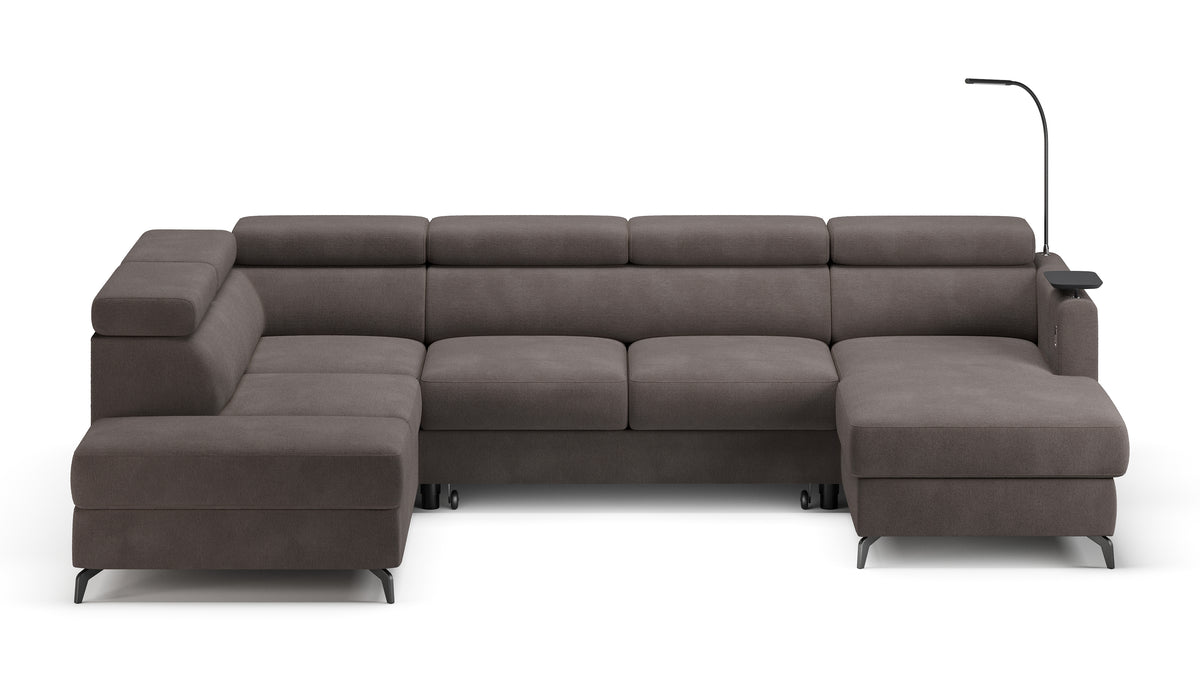 Claire Corner Sofa Bed with Chaise & Storage