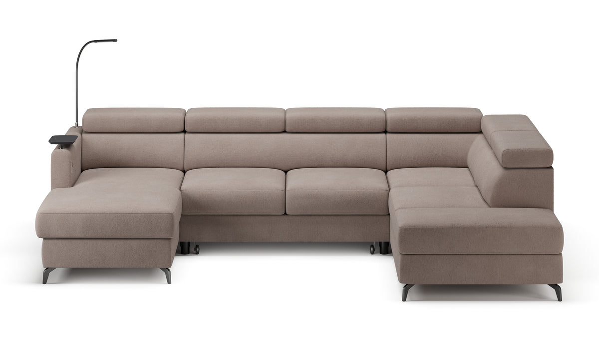 Claire Corner Sofa Bed with Chaise & Storage