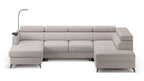 Claire Corner Sofa Bed with Chaise & Storage