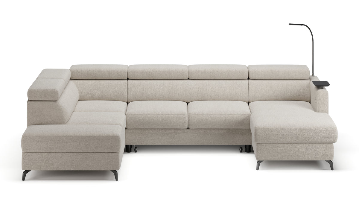 Claire Corner Sofa Bed with Chaise & Storage