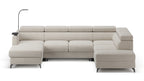 Claire Corner Sofa Bed with Chaise & Storage