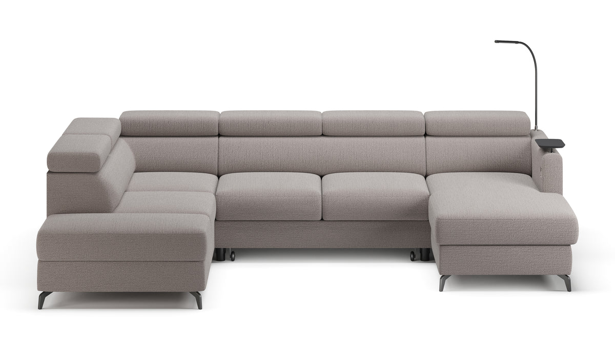 Claire Corner Sofa Bed with Chaise & Storage