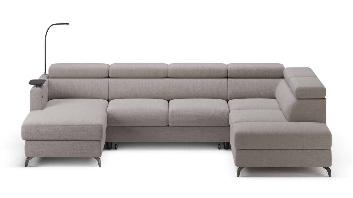 Claire Corner Sofa Bed with Chaise & Storage