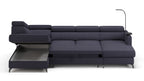 Claire Corner Sofa Bed with Chaise & Storage