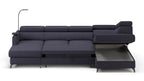 Claire Corner Sofa Bed with Chaise & Storage