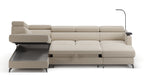 Claire Corner Sofa Bed with Chaise & Storage