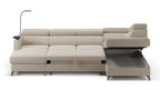 Claire Corner Sofa Bed with Chaise & Storage