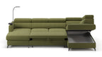 Claire Corner Sofa Bed with Chaise & Storage