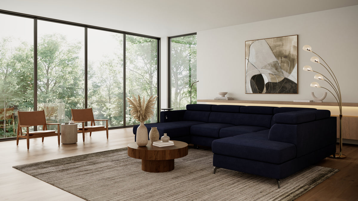 Claire Corner Sofa Bed with Chaise & Storage