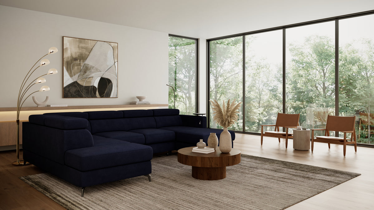 Claire Corner Sofa Bed with Chaise & Storage