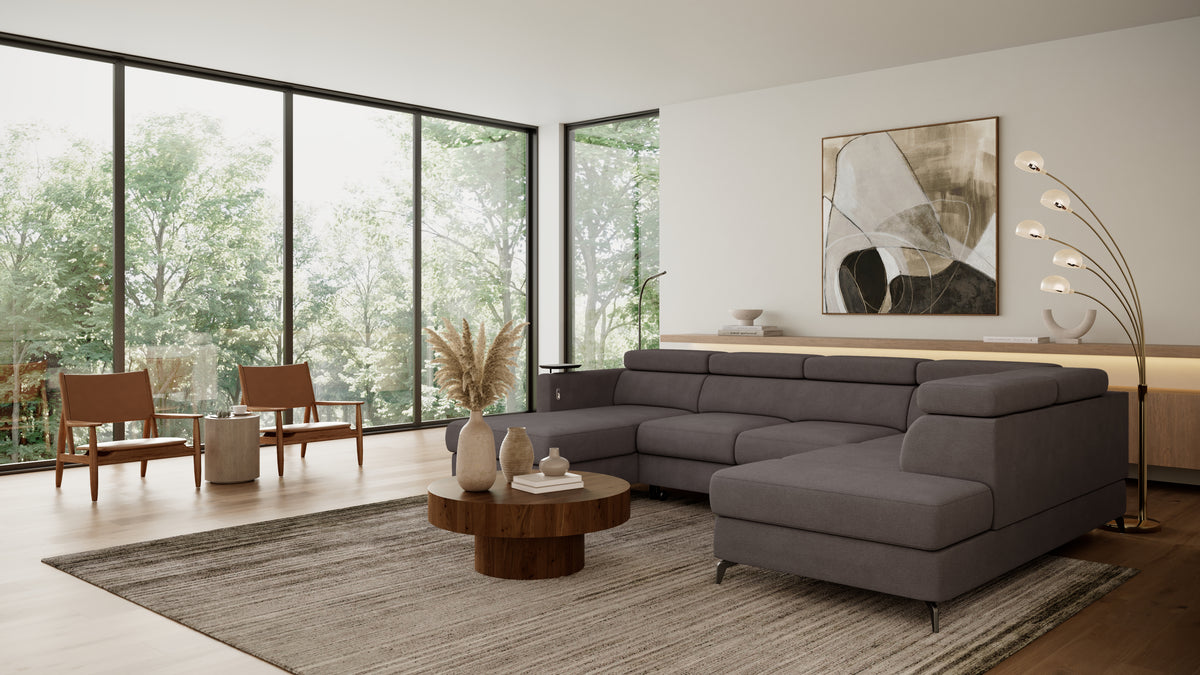 Claire Corner Sofa Bed with Chaise & Storage