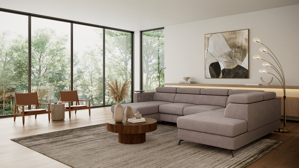 Claire Corner Sofa Bed with Chaise & Storage