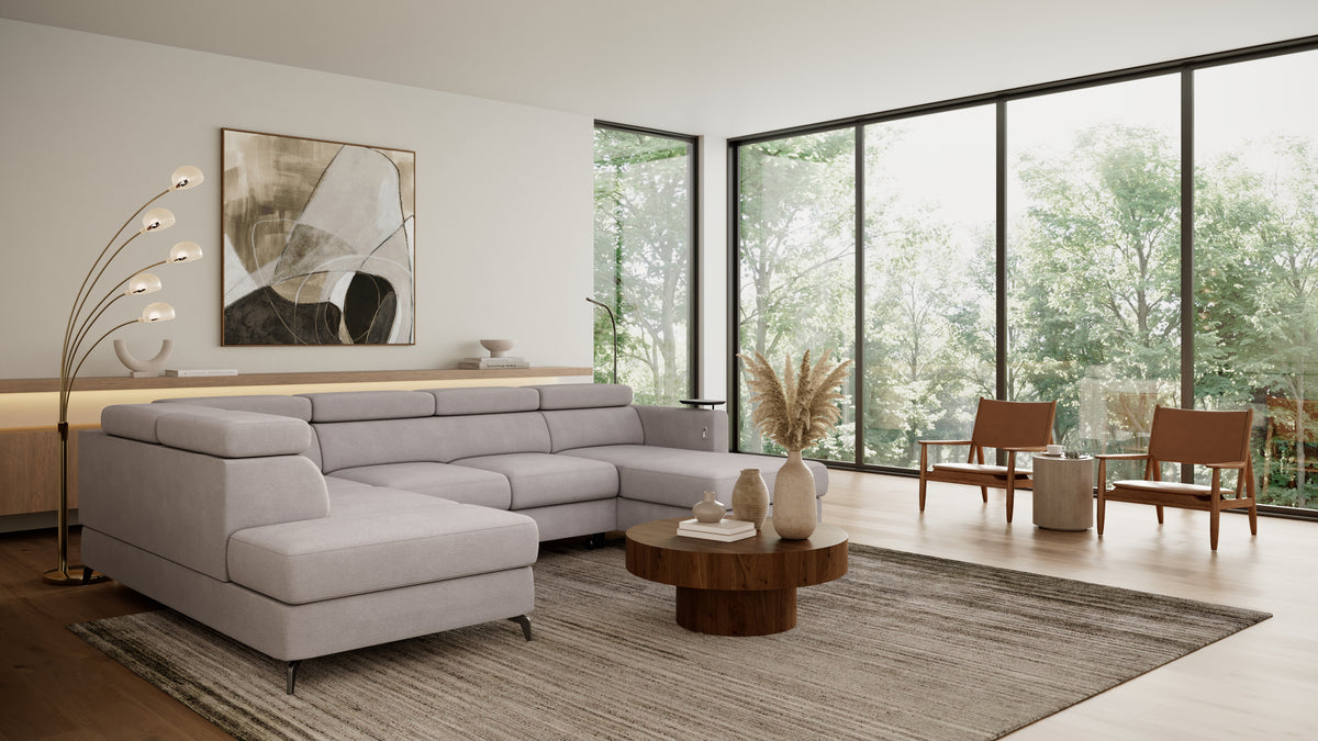 Claire Corner Sofa Bed with Chaise & Storage