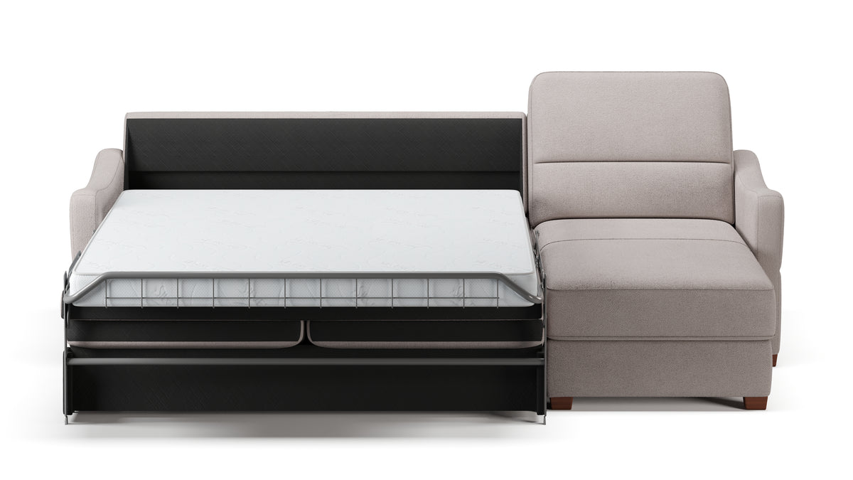 Ede 2 Seater Chaise Sofa Bed with Storage