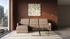 Ede 2 Seater Chaise Sofa Bed with Storage