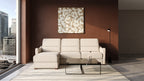 Ede 2 Seater Chaise Sofa Bed with Storage