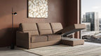 Ede 2 Seater Chaise Sofa Bed with Storage