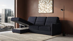 Ede 2 Seater Chaise Sofa Bed with Storage