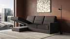 Ede 2 Seater Chaise Sofa Bed with Storage