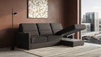 Ede 2 Seater Chaise Sofa Bed with Storage