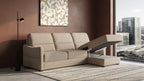 Ede 2 Seater Chaise Sofa Bed with Storage