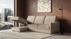 Ede 2 Seater Chaise Sofa Bed with Storage