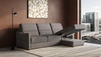 Ede 2 Seater Chaise Sofa Bed with Storage