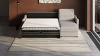 Ede 2 Seater Chaise Sofa Bed with Storage